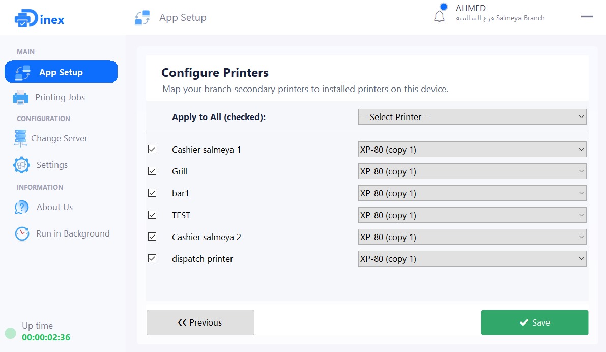 Configure Printers