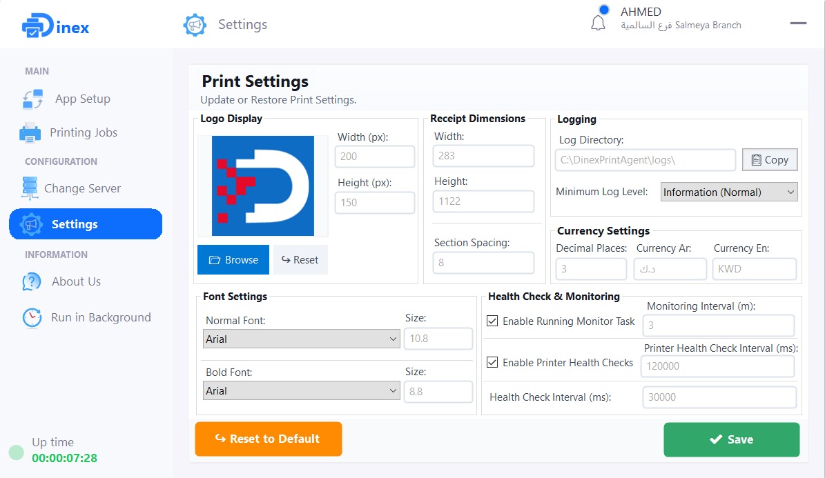 Print Settings
